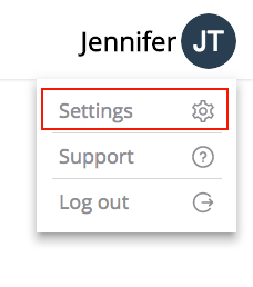 Screenshot - Location of settings button